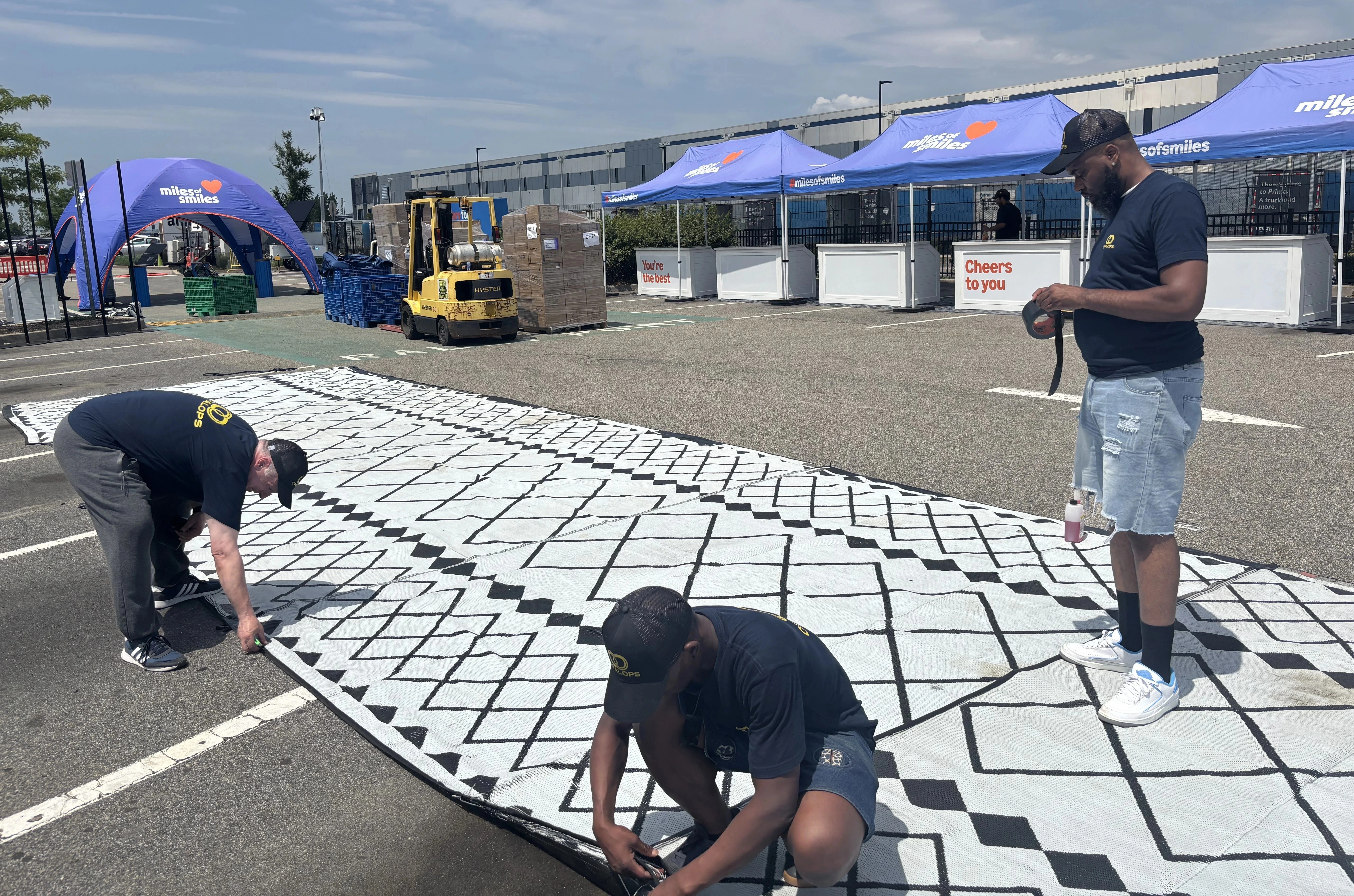 Event and production crew setup