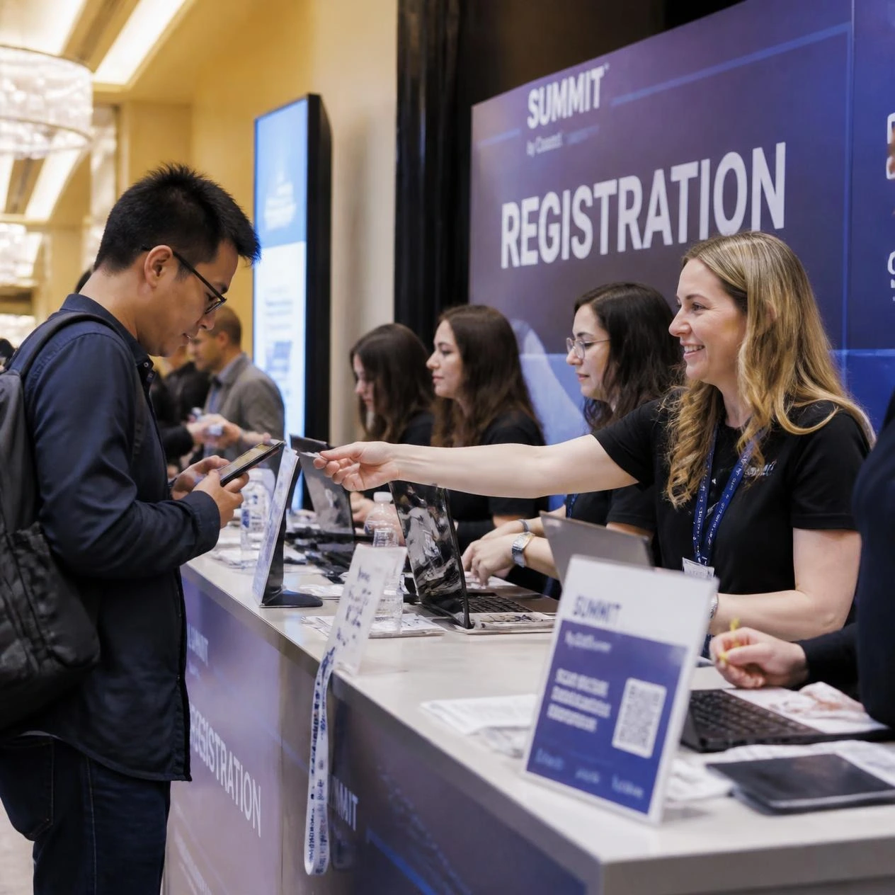 Registration and check-in staff